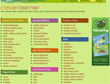 Tablet Screenshot of cleverlearner.com